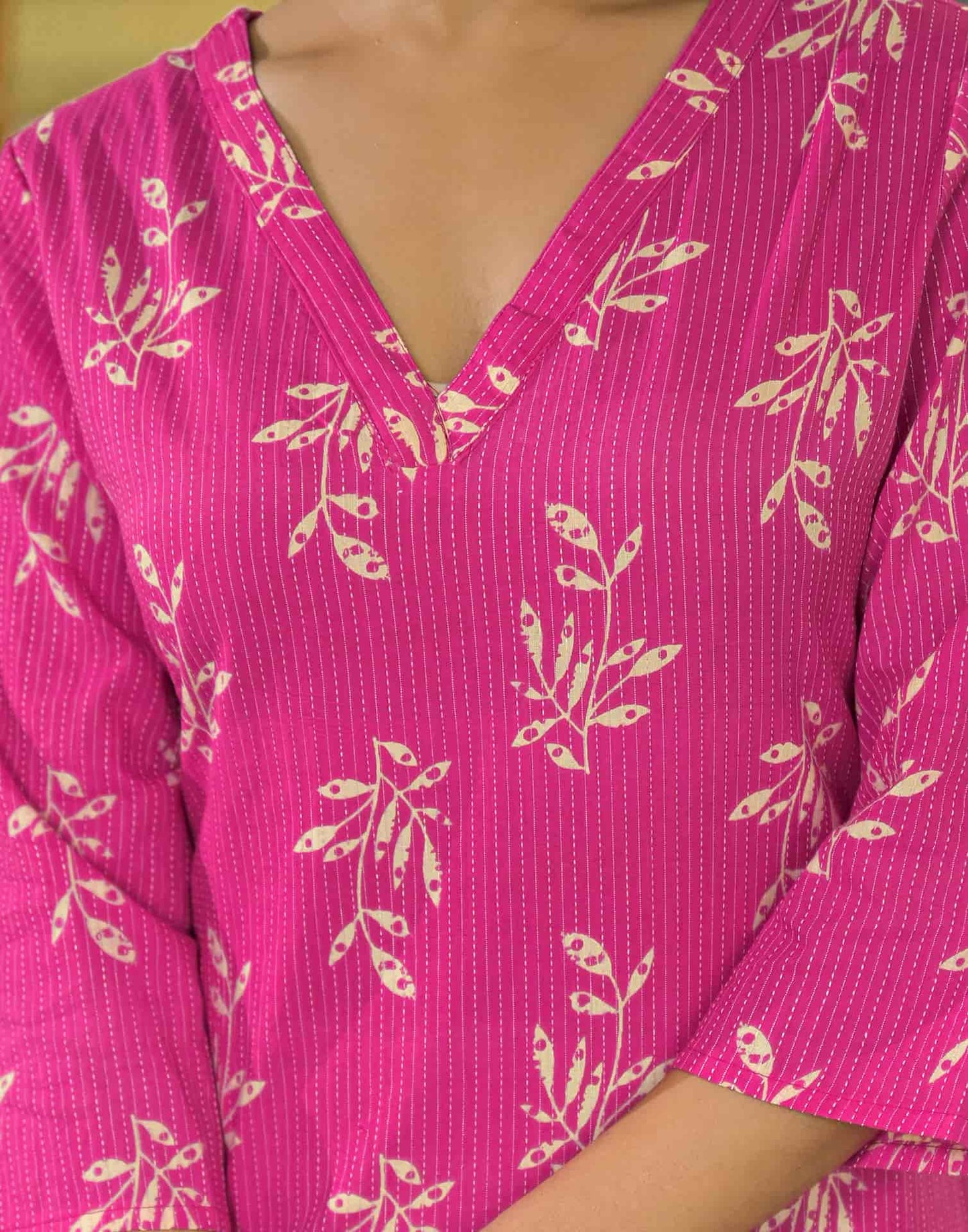 Cotton Printed Straight Kurti