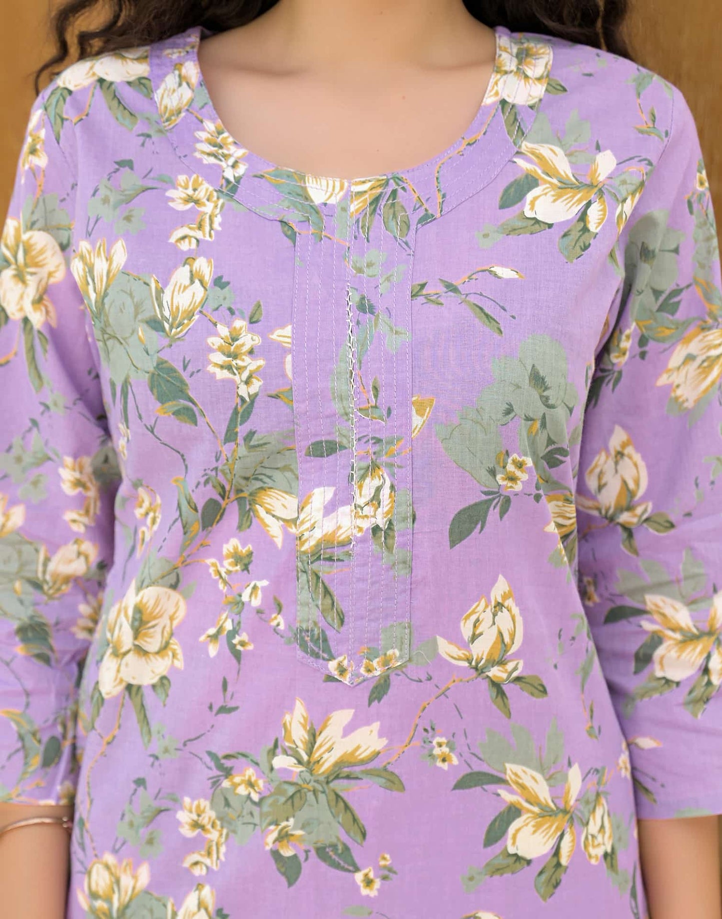 Cotton Printed Straight Kurti