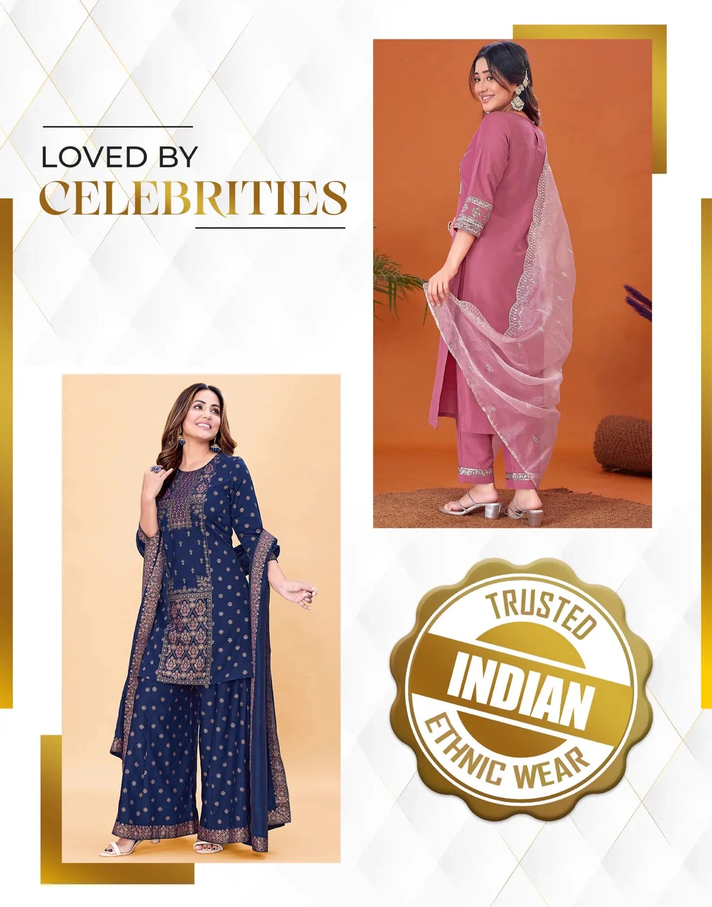 Cotton Printed Straight Kurta with Pant & Dupatta