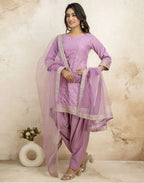 Poly Rayon Embroidered Straight 3 Piece Kurta Set