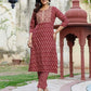 Cotton Printed Straight Kurta with Pant & Dupatta