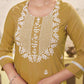 Cotton Embroidered Straight Kurti