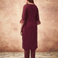 Maroon Affordable Festive Kurta Set for Women
