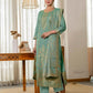 skylee Affordable Green Cotton Woven Straight Kurta Set