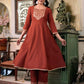 affordable v neck kurta set 
