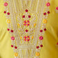 Yellow Silk Embroidered Straight Kurta Set with Pant & Dupatta for Women under 1299
