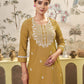 Cotton Embroidered Straight Kurti