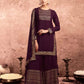 Purple Cotton Printed Straight Kurta with Pant & Dupatta  Festive Wear under 1000