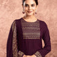 Purple Cotton Printed Straight Kurta with Pant & Dupatta  Festive Wear under 1000