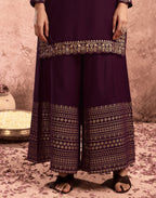 Poly Rayon Foil Print Straight 3 Piece Kurta Set