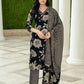 Cotton Printed Straight Kurta with Pant & Dupatta