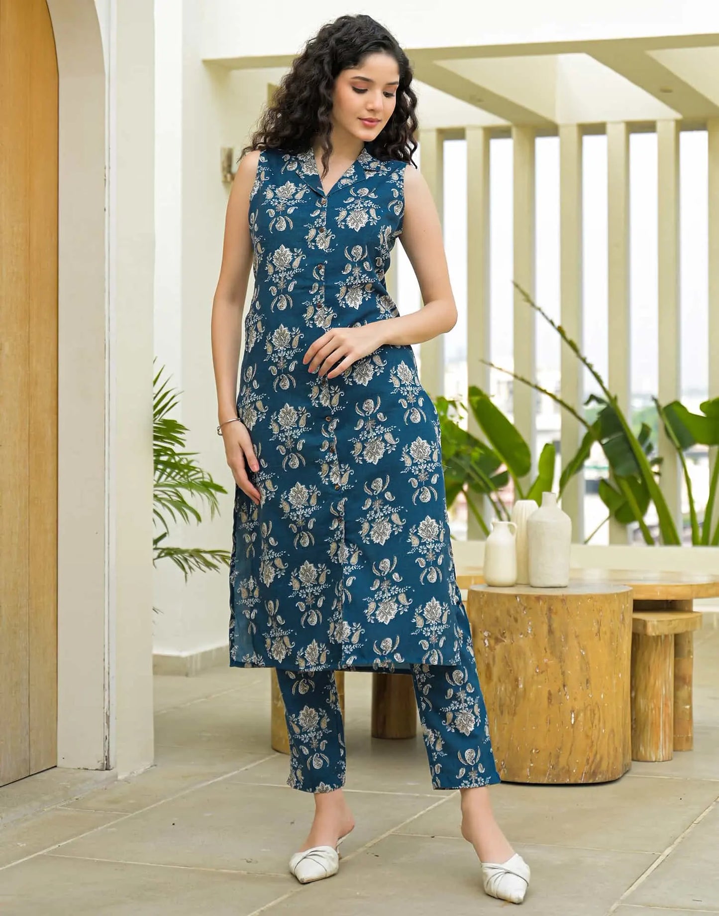 Multicolor cotton affordable co-ord set