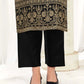 Silk Blend Jacquard Work Straight Kurta with Pant & Dupatta