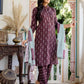 Rayon Printed Straight Kurta with Pant & Dupatta