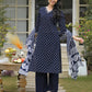 Cotton Printed V-Neck Straight Kurta with Pant & Dupatta