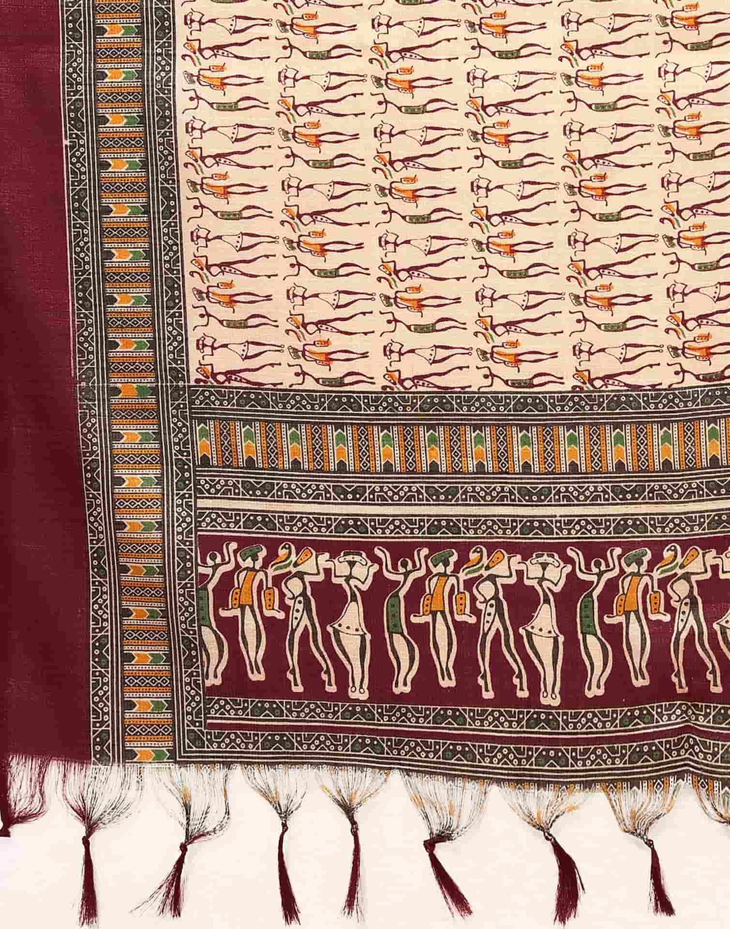 Maroon Cotton Anarkali Kurta Set with Pant & Dupatta Festive Wear under 1000