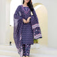 Cotton Embroidery and Sequins Work, Printed, Fabric Lace Straight Kurta with Pant & Dupatta
