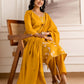 Silk Blend Embroidered Straight Kurta with Pant & Dupatta