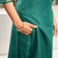 Cotton Blend Embroidery and Lace Straight Kurta with Pant & Dupatta