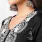 Cotton Embroidered Straight Kurti