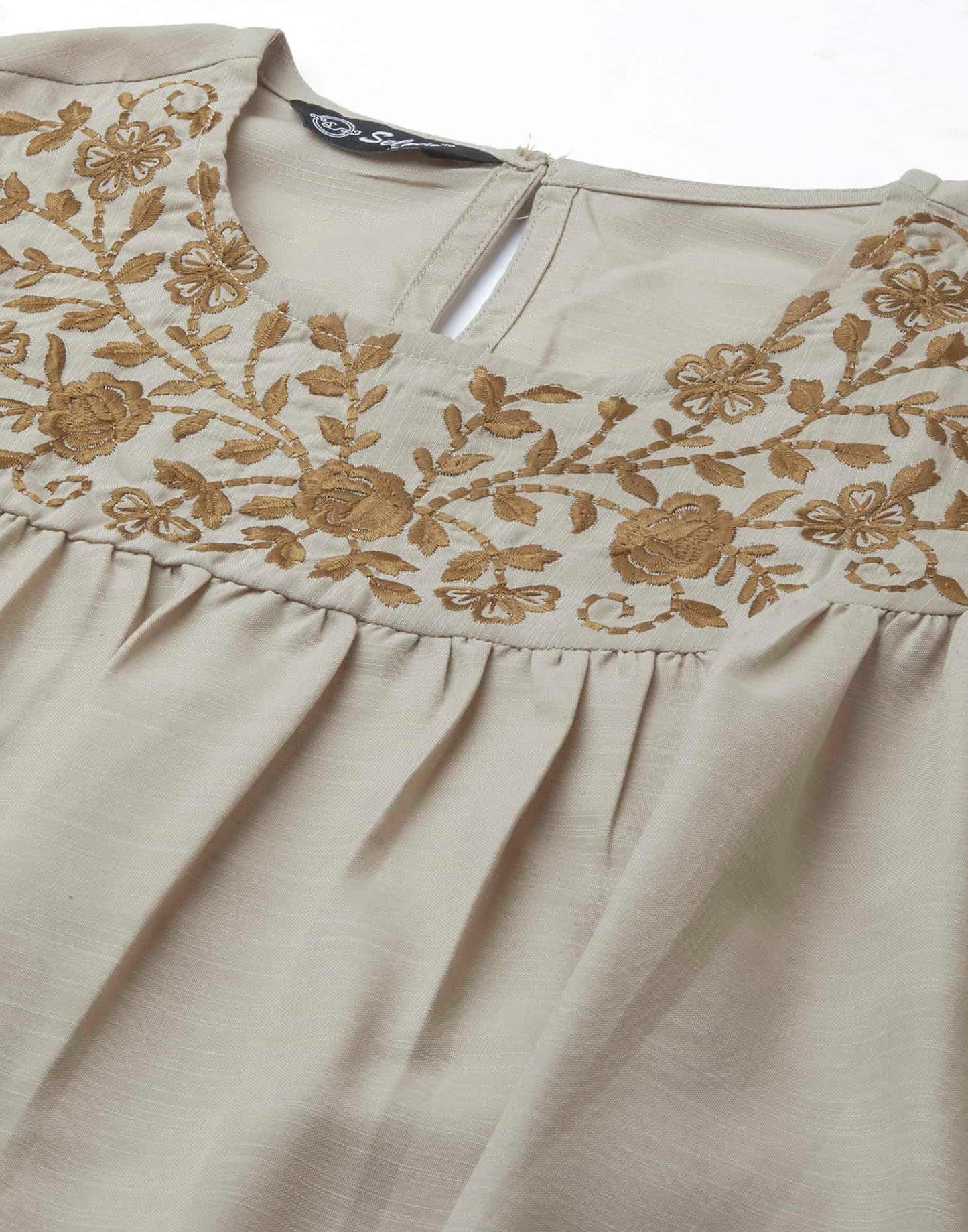 Cotton Blend Printed Round Neck Co-ord Set