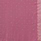 Dusty Pink Silk Pigment Print Round Neck 3/4 Sleeve Anarkali Kurta Set With Pant & Dupatta