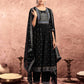 Black Cotton Printed Anarkali Kurta Set with Pant & Dupatta Festive Kurti Set Under 1299
