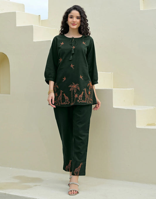 cotton co ord set for women