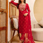 Cotton Embroidered Straight Kurta with Pant & Dupatta