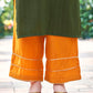 Green Cotton Solid Straight Kurta Set with Pant and Dupatta Festive Wear