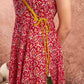 V Neck Anarkali Kurta Set with Dupatta for Women