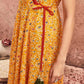 V Neck Anarkali Kurta Set in Yellow – Ethnic Wear for Women