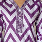 Cotton Straight Printed V-Neck Kurta with Pant & Dupatta