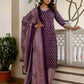 Cotton Blend Printed Lace Straight Kurta with Pant & Dupatta