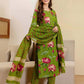 Cotton Printed Straight Kurta with Pant & Dupatta