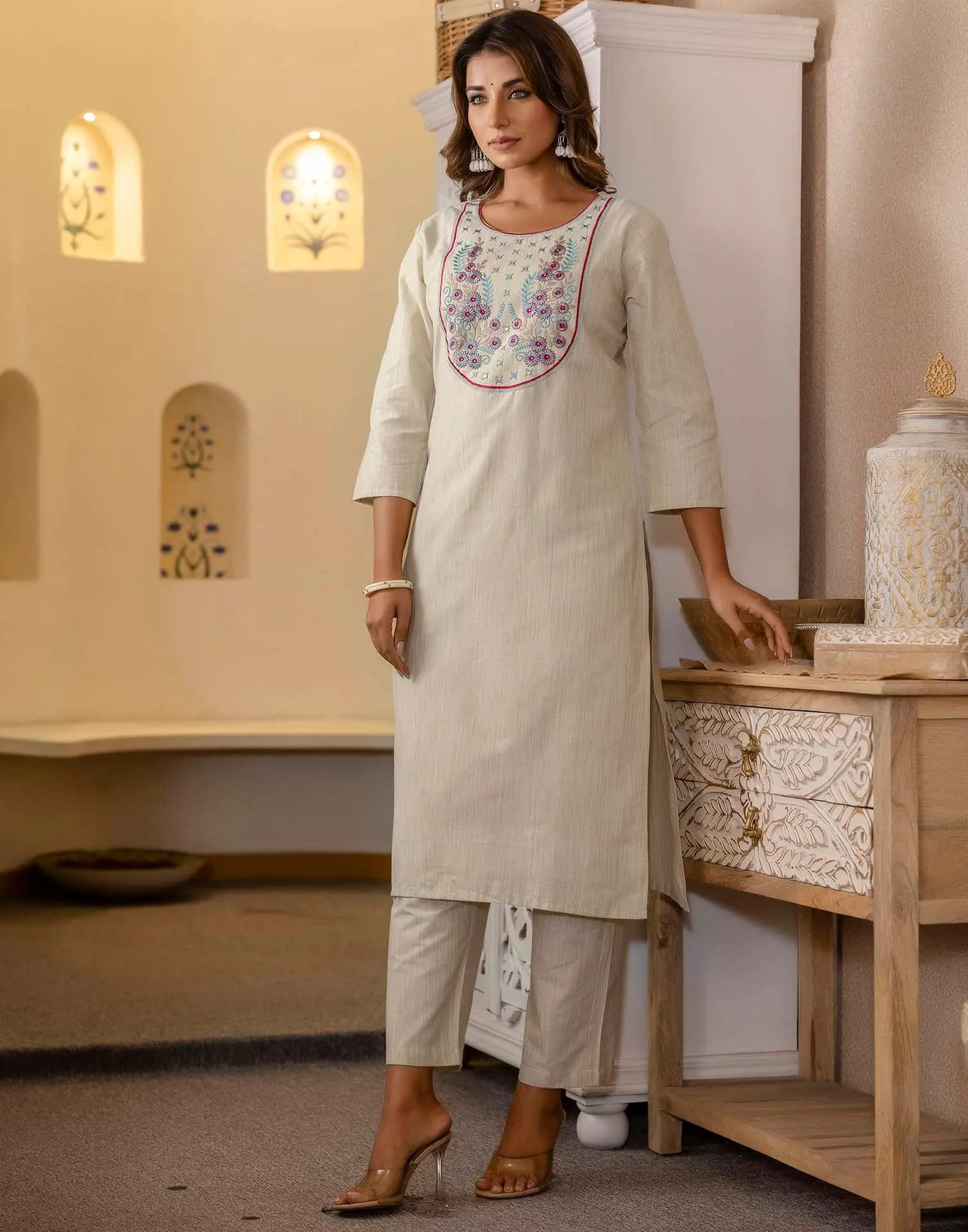 office wear kurta set for women by skylee 