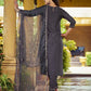 Grey Silk Sequence Embroidered Straight Kurta Set with Pant and Dupatta – Elegant Wedding & Festive Wear for Women