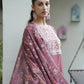 Silk Blend Embroidered Straight Kurta with Pant & Dupatta