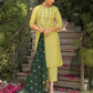 Chinnon Embroidered Round Neck Straight Kurta with Pant & Dupatta