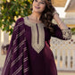 Silk Embroidery Straight Kurta with Pant & Dupatta