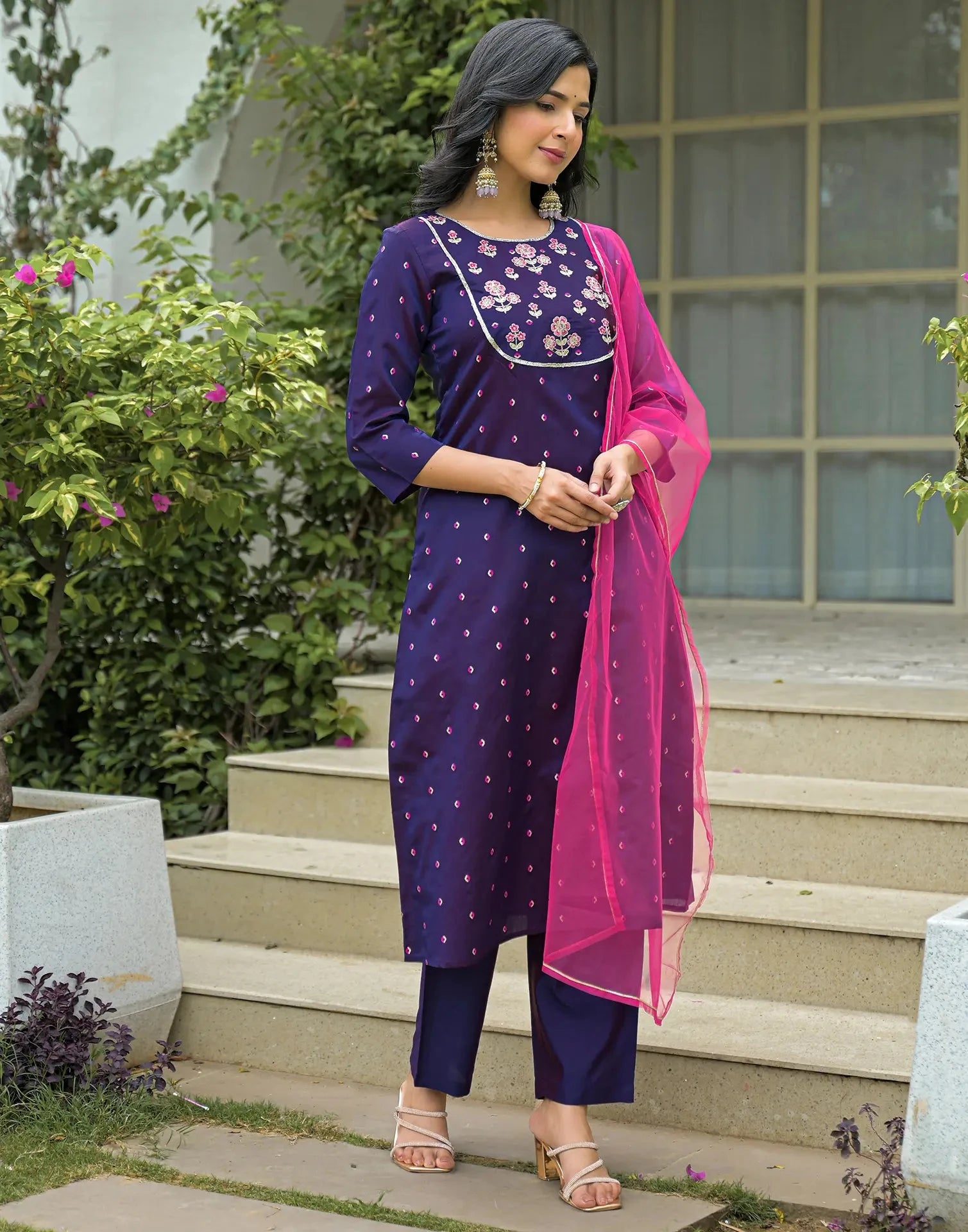 silk kurta set for women