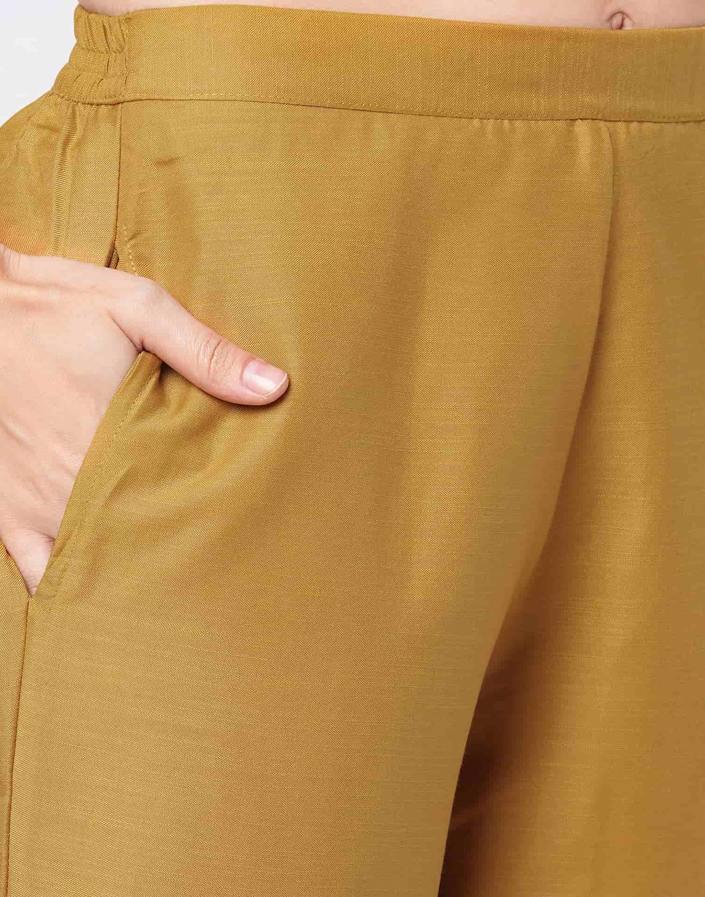 Cotton Blend Printed V-Neck Co-ord Set