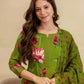 Cotton Printed Straight Kurta with Pant & Dupatta