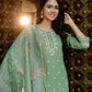 Skylee Green Silk Printed Straight Kurta Set with Pant & Dupatta under 799