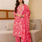 Cotton Printed Straight Kurta with Pant & Dupatta