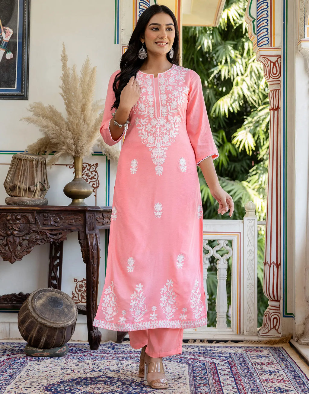 Rayon Printed Round Neck Co-ord Set
