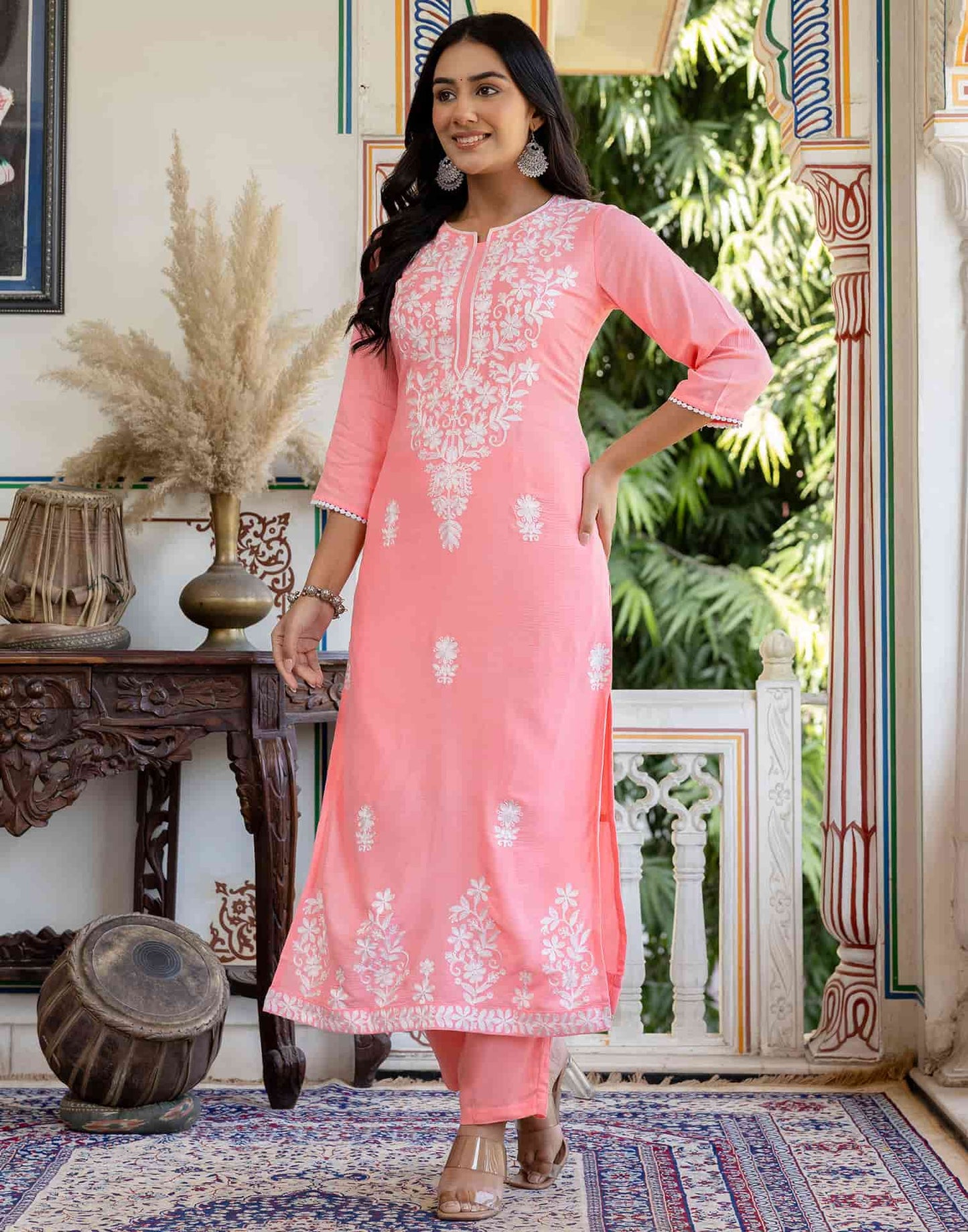 Rayon Printed Round Neck Co-ord Set