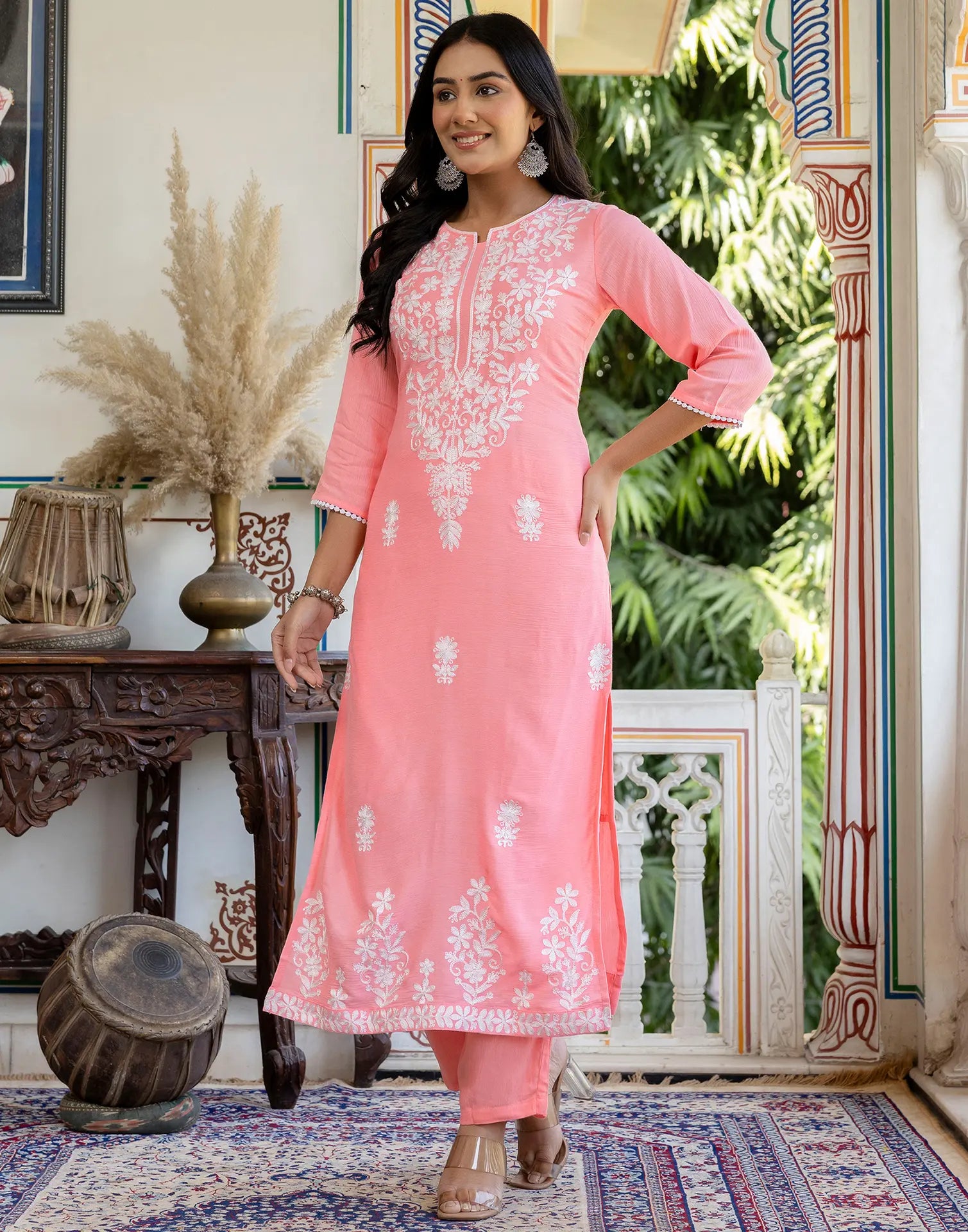 Rayon Printed Round Neck Co-ord Set