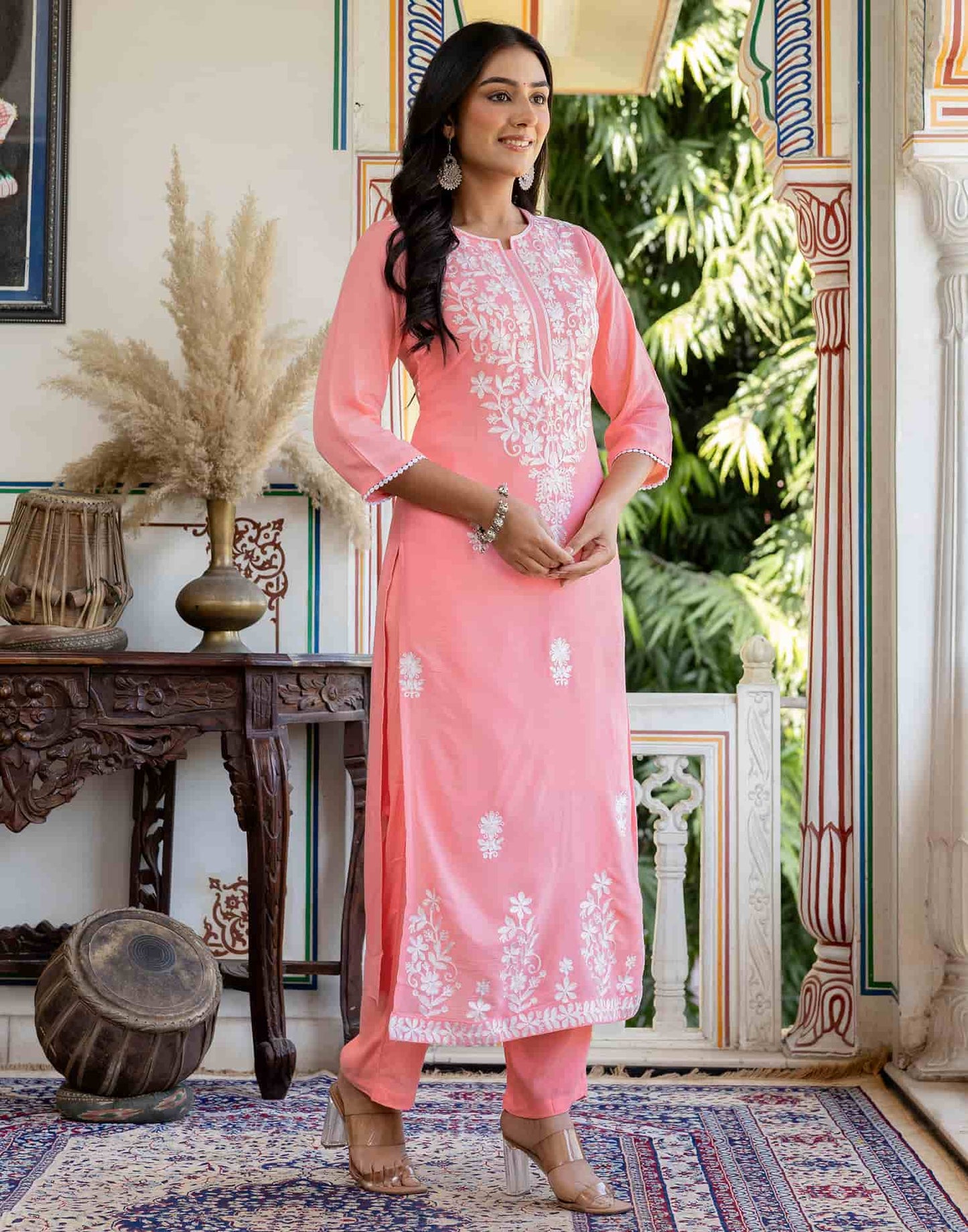 Rayon Printed Round Neck Co-ord Set