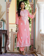 Rayon Printed Round Neck Co-ord Set